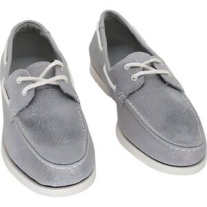 Club Room Elliot Gray Lace-Up Boat Shoes Men’s Casual Deck Moc Toe 10